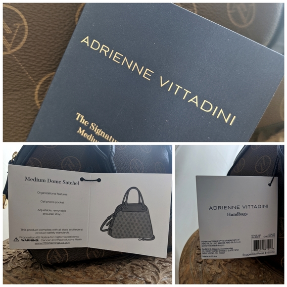 Adrianna Vittadini medium dome satchel NWT - Picture 4 of 8
